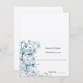 Invitation do-it-yourself vous cochez et pliez les Mariages d (Devant / Derrière)