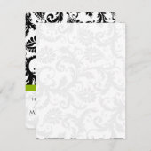 Invitation do-it-yourself vous cochez et pliez les Mariages d (Devant / Derrière)