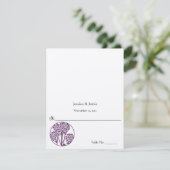 Invitation do-it-yourself vous cochez et pliez les Mariages d (Debout devant)