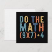 Invitation Do The Math 67 Meme Funny Six Seven Teacher  (Devant / Derrière)