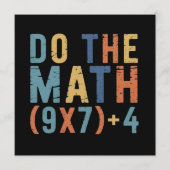 Invitation Do The Math 67 Meme Funny Six Seven Teacher  (Devant)