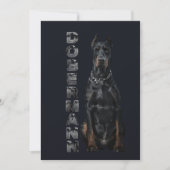 Invitation Doberman Pinscher (Devant)