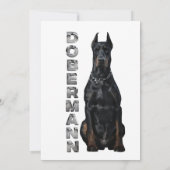 Invitation Doberman Pinscher (Dos)