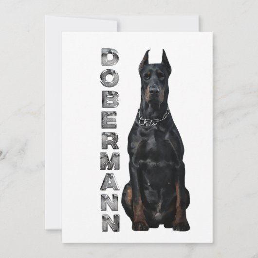 Invitation Doberman Pinscher (Dos)