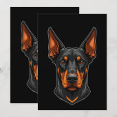 Invitation Dobermann Vibes – Für alle mit ’nem Dobie (Devant / Derrière)