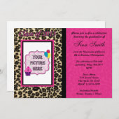 Invitation d'obtention du diplôme - (Devant / Derrière)