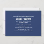Invitation d'obtention du diplôme de bannière (Dos)