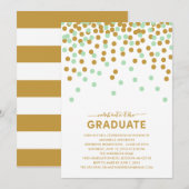 Invitation d'obtention du diplôme de célébration (Devant / Derrière)