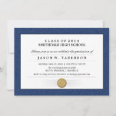 Invitation d'obtention du diplôme de diplôme de (Devant)