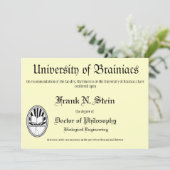 Invitation d'obtention du diplôme de diplôme de (Debout devant)