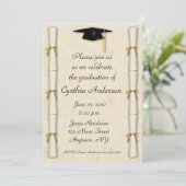 Invitation d'obtention du diplôme de frontière de (Debout devant)