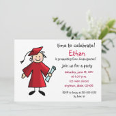 Invitation d'obtention du diplôme de jardin (Debout devant)