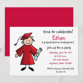 Invitation d'obtention du diplôme de jardin (Devant / Derrière)