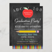 Invitation d'obtention du diplôme de professeur - (Devant / Derrière)