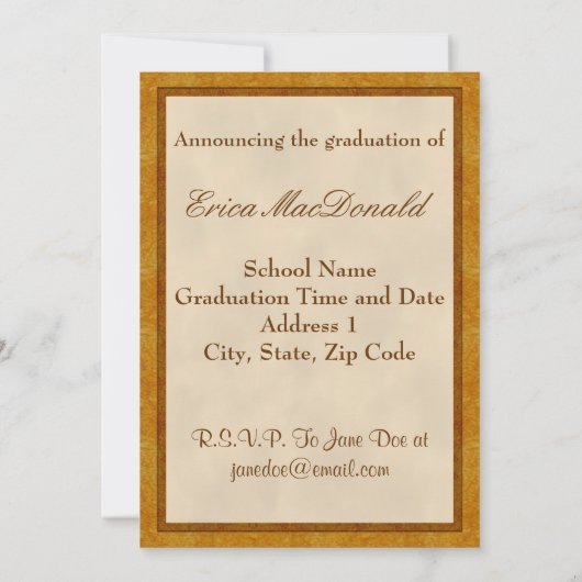 Invitation d'obtention du diplôme de soins (Dos)