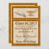 Invitation d'obtention du diplôme de soins (Devant / Derrière)