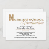 invitation d'obtention du diplôme d'école (Devant / Derrière)