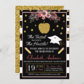 Invitation d'obtention du diplôme d'école de (Devant / Derrière)