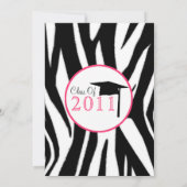 Invitation d'obtention du diplôme d'impression de (Dos)