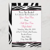 Invitation d'obtention du diplôme d'impression de (Devant / Derrière)