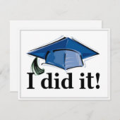 Invitation d'obtention du diplôme je l'ai faite ! (Devant / Derrière)