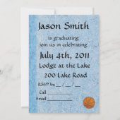 Invitation d'obtention du diplôme - thème de (Dos)