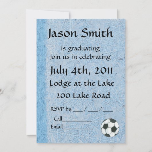 Invitation d'obtention du diplôme - thème du (Dos)