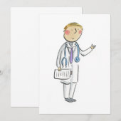 Invitation Docteur (Devant / Derrière)