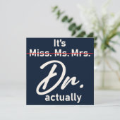 Invitation Docteur de Graduation Mlle Mme Mme Mme Dr En Fait (Debout devant)