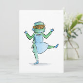 Invitation Docteur en danse (Debout devant)