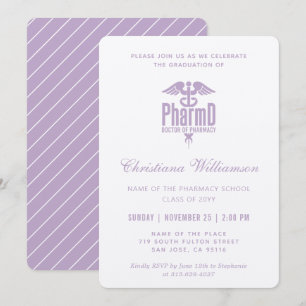 Invitation Docteur en pharmacie PharmD Pharmacy Graduation