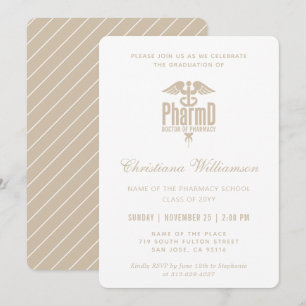 Invitation Docteur en pharmacie PharmD Pharmacy Graduation