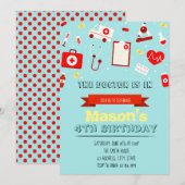 Invitation docteur enfants (Devant / Derrière)