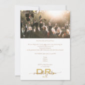 Invitation Docteur Médicale MD RN Nurse Graduation Grad Photo (Dos)