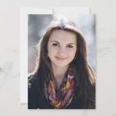 Invitation Doctorat Sage Garland Photo Party (Dos)