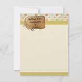 Invitation Document d'écriture (Devant)