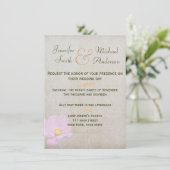 Invitation Document Vintage Mariage simple (Debout devant)