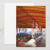 Invitation Dodgem Cars à l'invitation de Funfair (Devant / Derrière)
