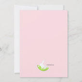 Invitation d'oeufs de Pâques coupée (Dos)