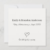 Invitation Dog Pregnancy Announcement Card (Dos)