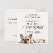 Invitation Dog Pregnancy Announcement Card (Devant / Derrière)