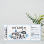 Invitation Dog Sledding Gift Certificate (Debout devant)