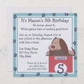 Invitation Doggie Tales (Devant / Derrière)