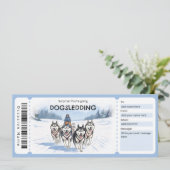Invitation Dogsledding Gift Certificate (Debout devant)