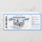 Invitation Dogsledding Gift Certificate (Devant)