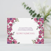 Invitation Dogwood Merci note (Debout devant)