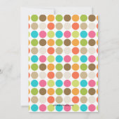 Invitation DOIGTS AMUSANTS PINK Baby Girl Douche (Dos)