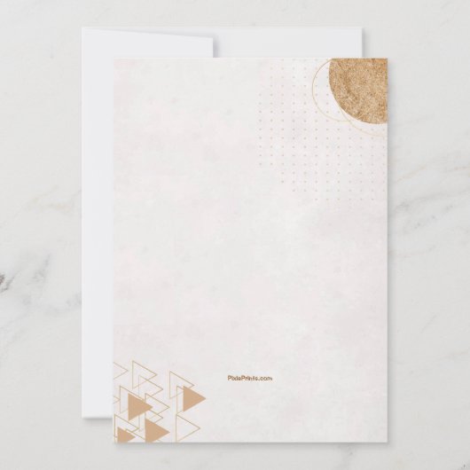 Invitation d'oiseau à la branche Douche nuptiale (Dos)