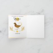 Invitation d'oiseau doré élégant (Intérieur)