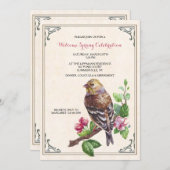 Invitation d'oiseaux à la main (Devant / Derrière)